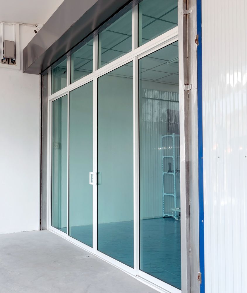 porta de vidro em Bauru